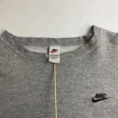 Vintage Nike Crewneck Sweatshirt Size 2XL Gray Embroidered