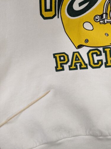 Vintage Green Bay Packers Helmet Sweatshirt Crewneck Size XL 90s NFL