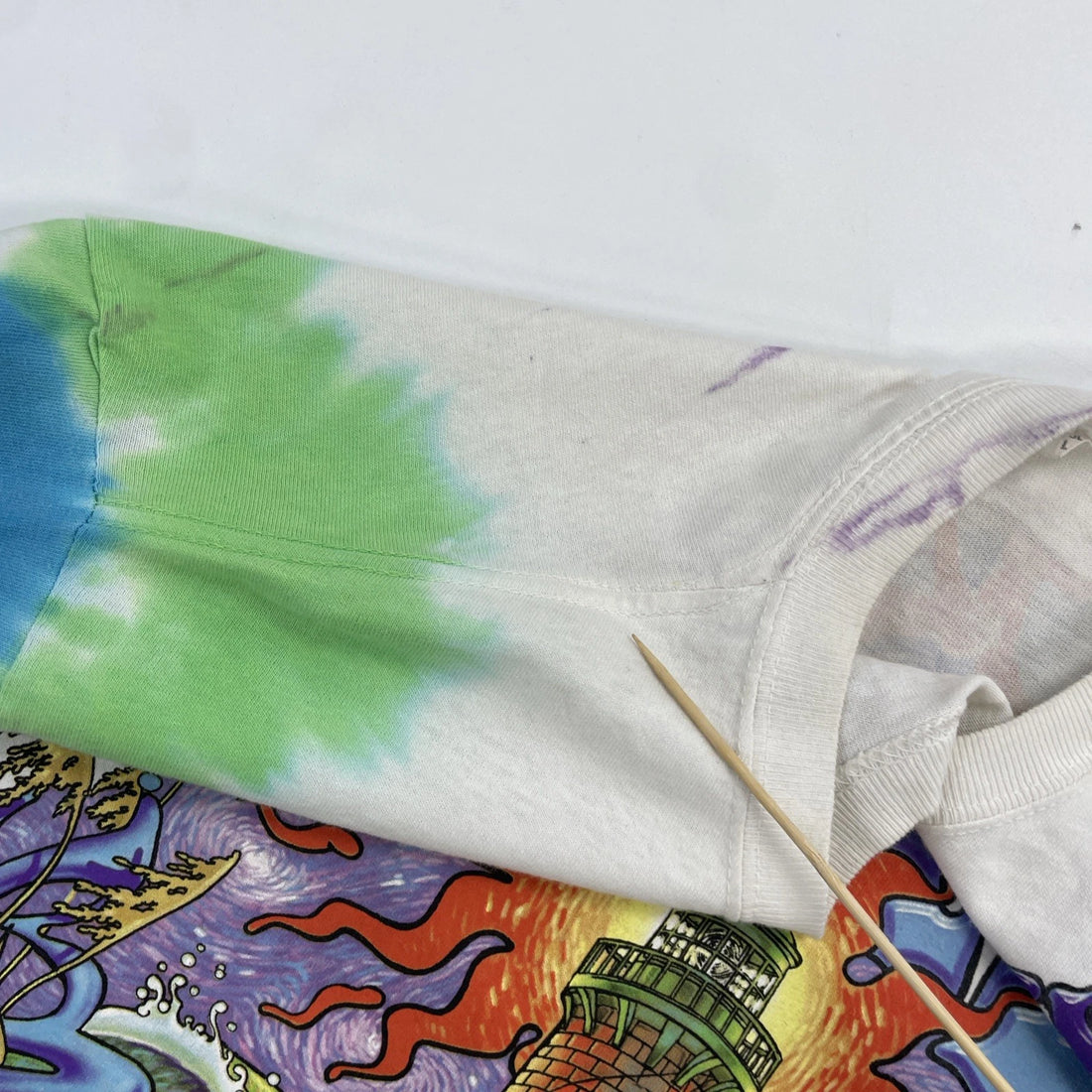 Vintage Lighthouse Grateful Dead Tie Dye T-Shirt Size Large 2000