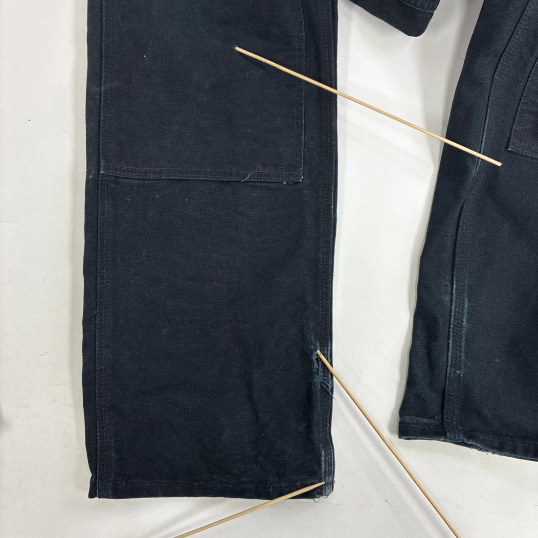 Carhartt Canvas Carpenter Double Knee Work Pants Size 33 X 32