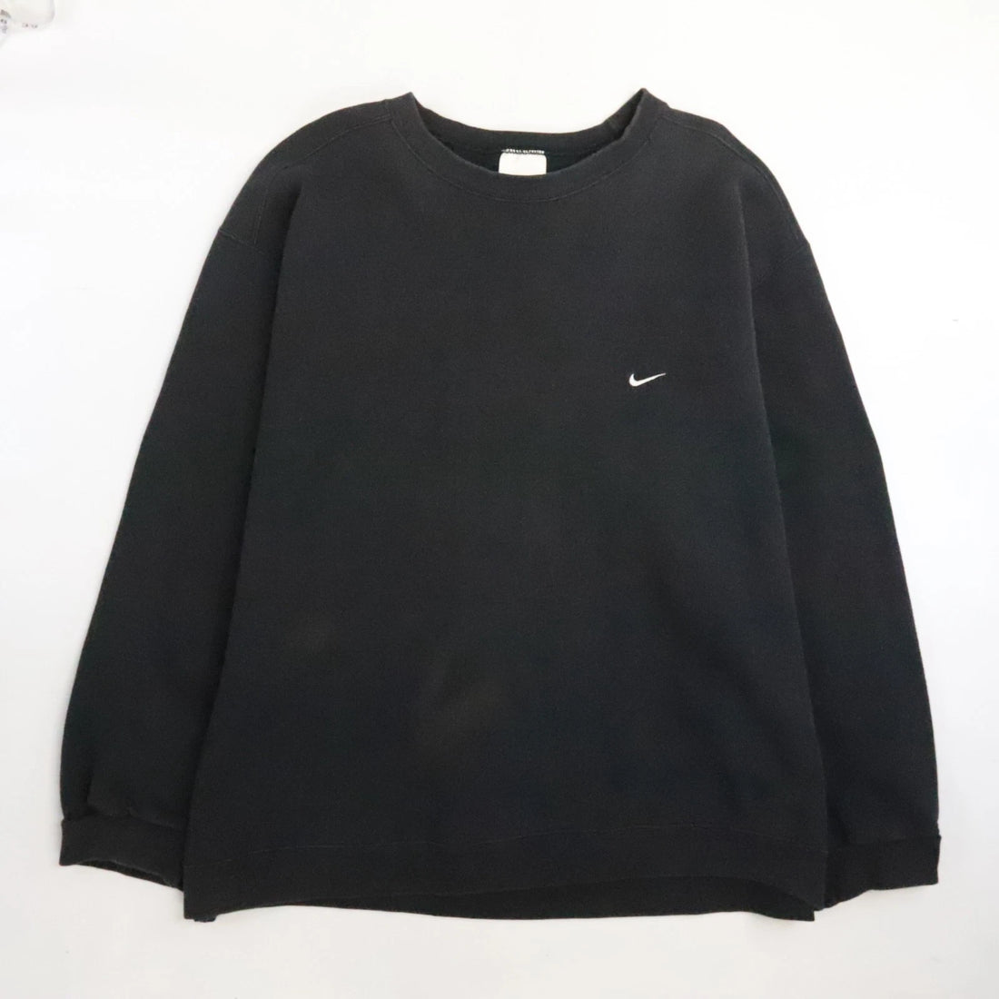 Vintage Nike Crewneck Sweatshirt Size 2XL Black Embroidered Swoosh 90s
