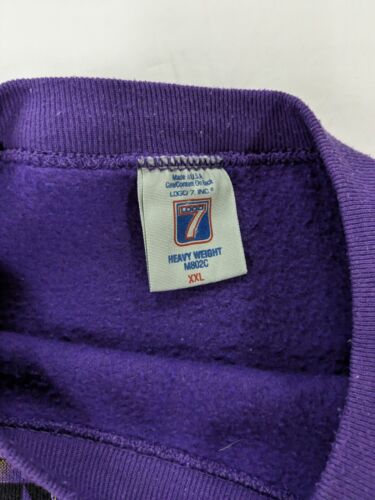Vintage Minnesota Vikings Logo 7 Sweatshirt Crewneck Size 2XL 1994 90s NFL