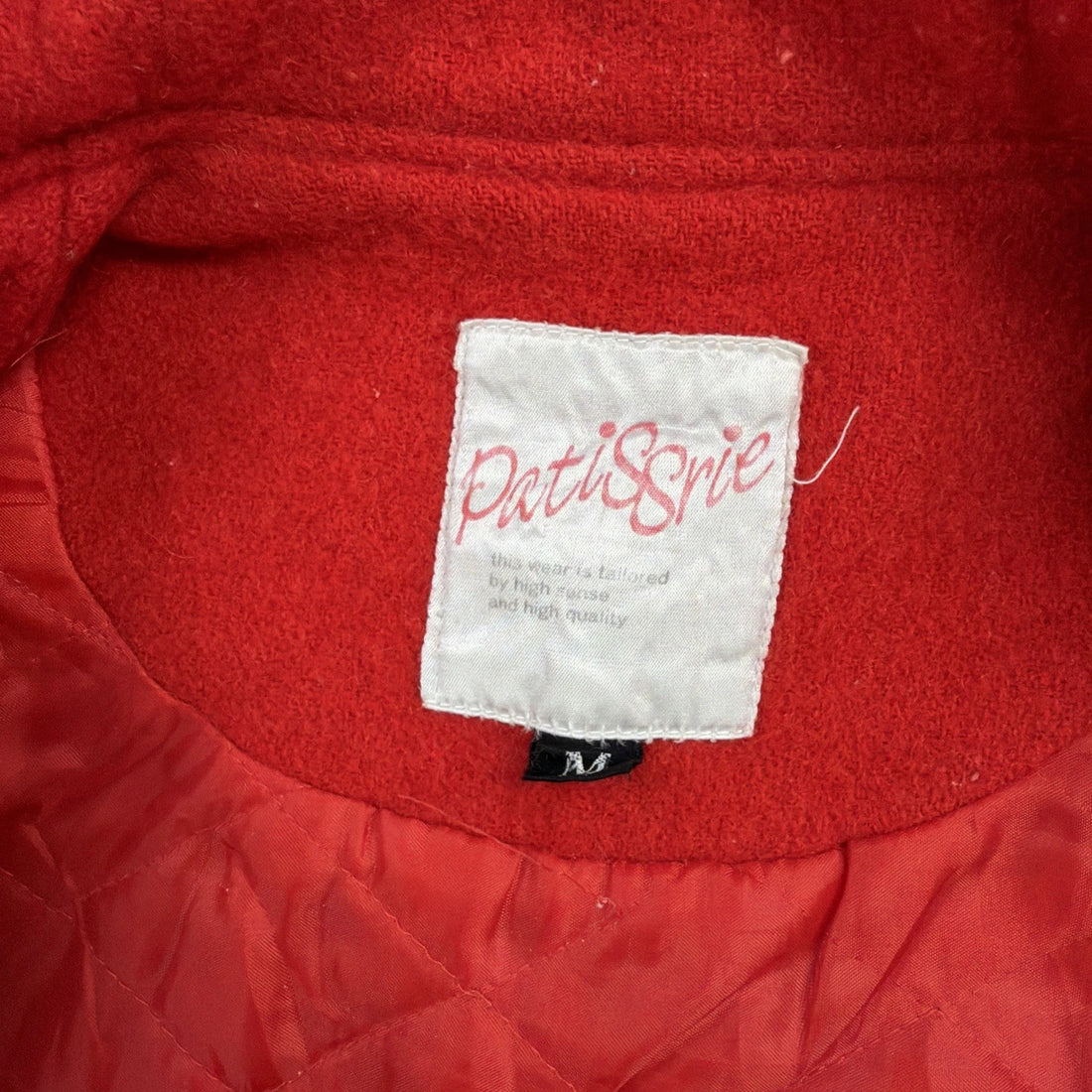 Vintage Brisbane Welcome Wool Bomber Jacket Size Medium Red