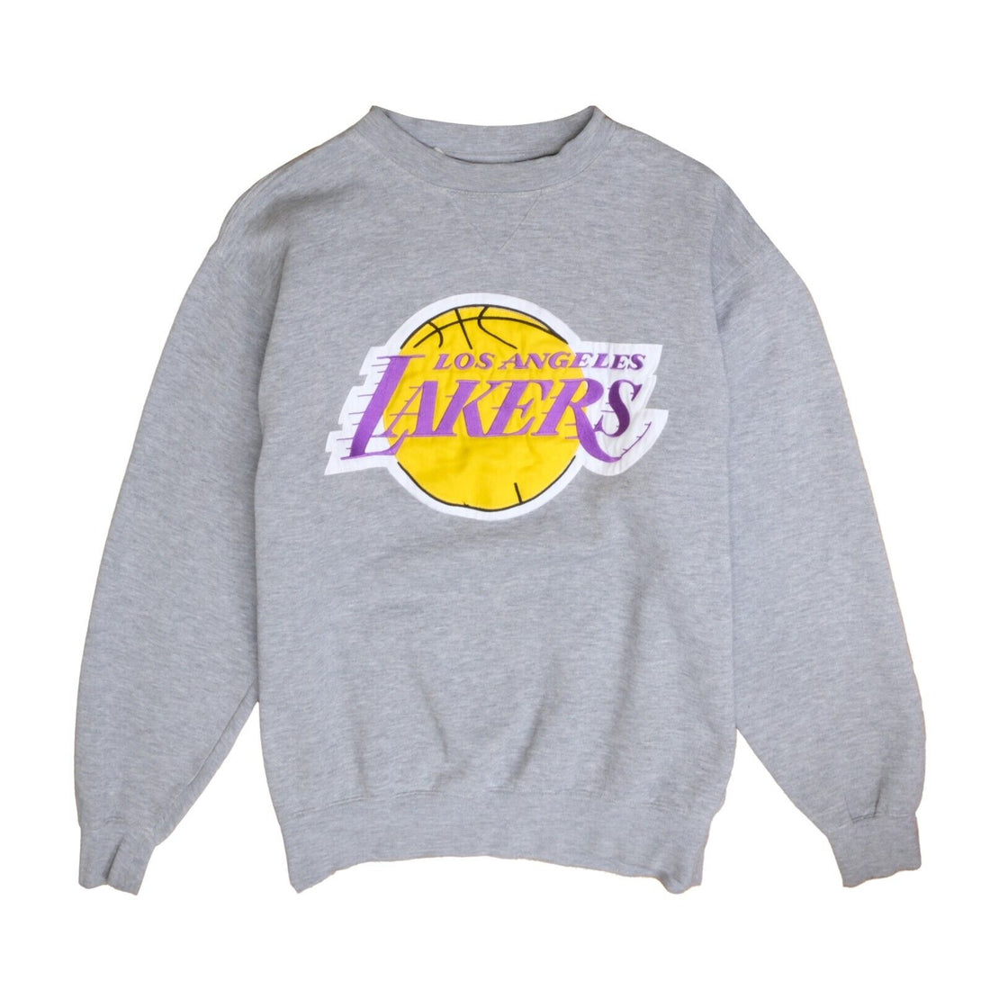 Vintage Los Angeles Lakers Sweatshirt Crewneck Size Medium Gray NBA
