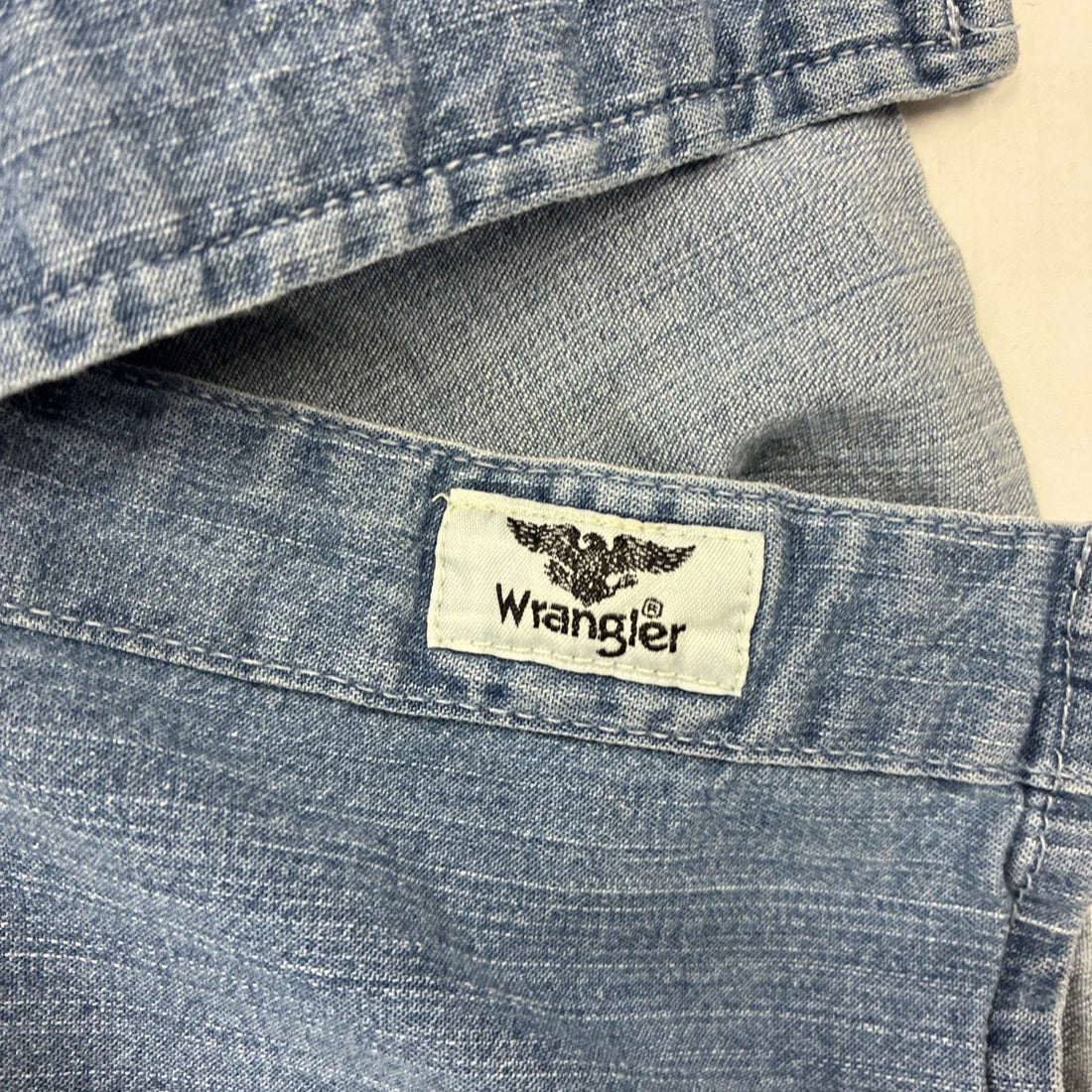 Wrangler Western Denim Pearl Snap Shirt Size XL