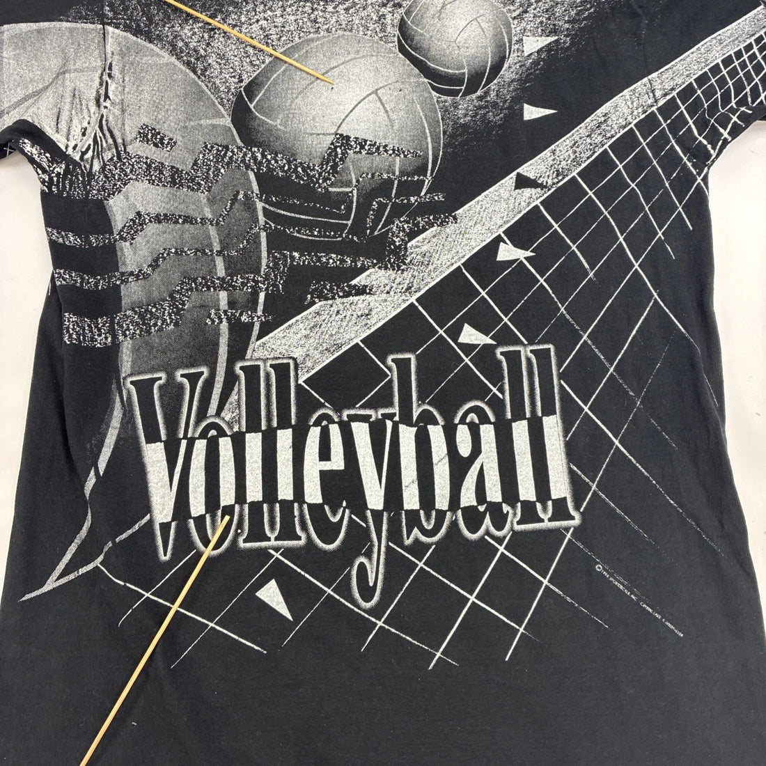 Vintage Notre Dame Fighting Irish Volleyball T-Shirt XL All Over Print 90s NCAA