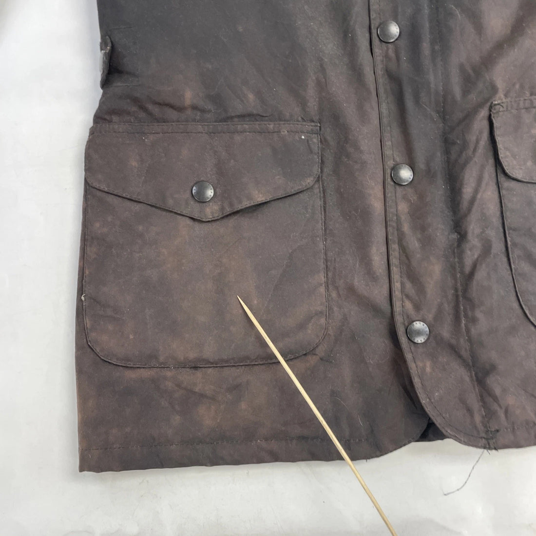 Barbour Eton Waxed Coat Jacket Size Large