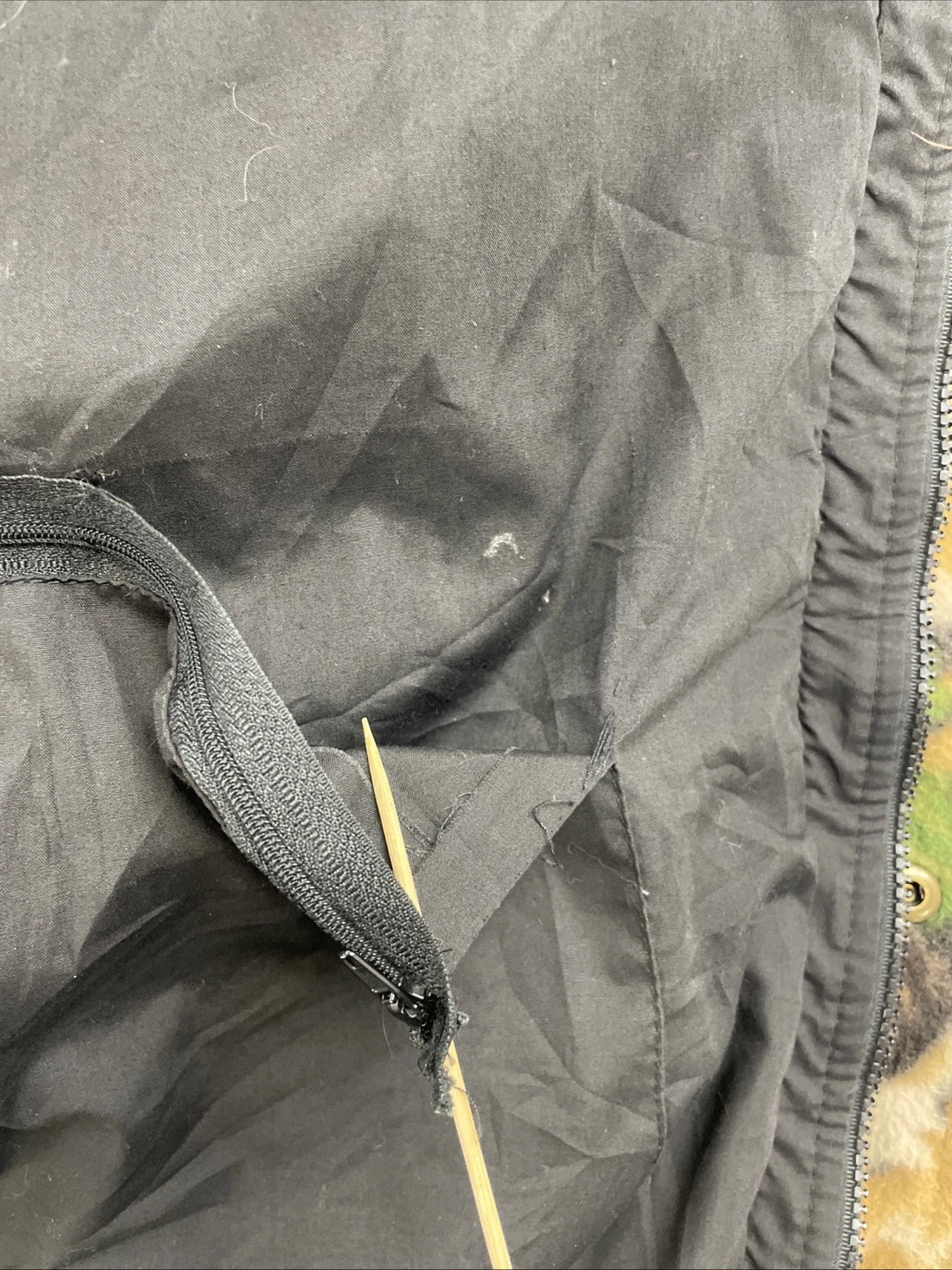 Tree Camo Fleece Bomber Jacket Size XL