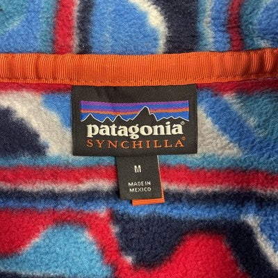 Patagonia Synchilla Snap T Fleece Jacket Size Medium Delta Waves Aztec