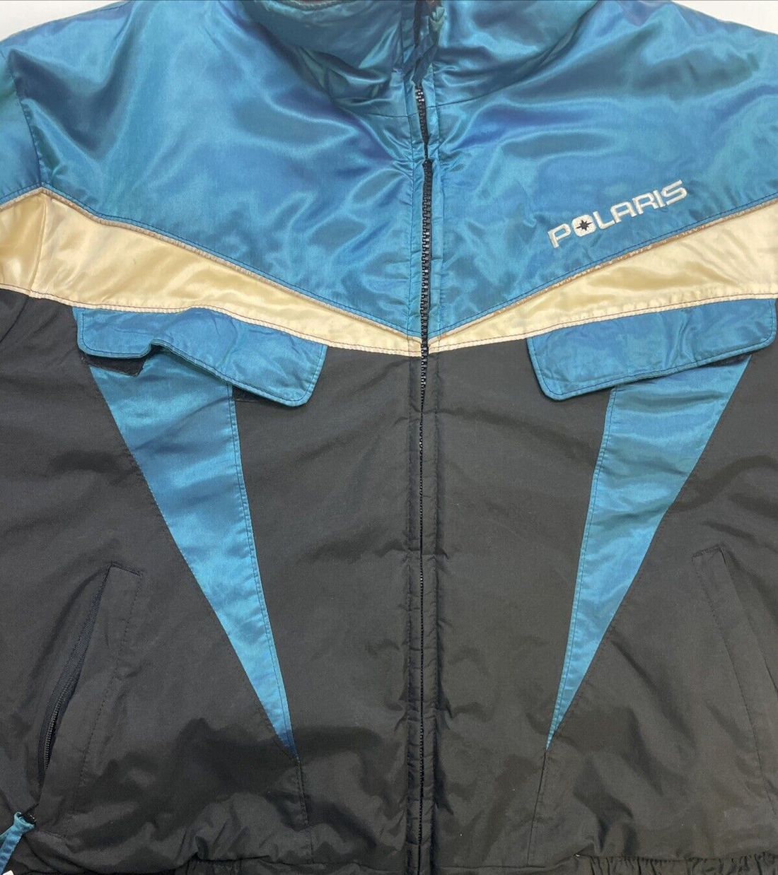 Vintage Polaris Bomber Jacket Size XL Snowmobile Racing