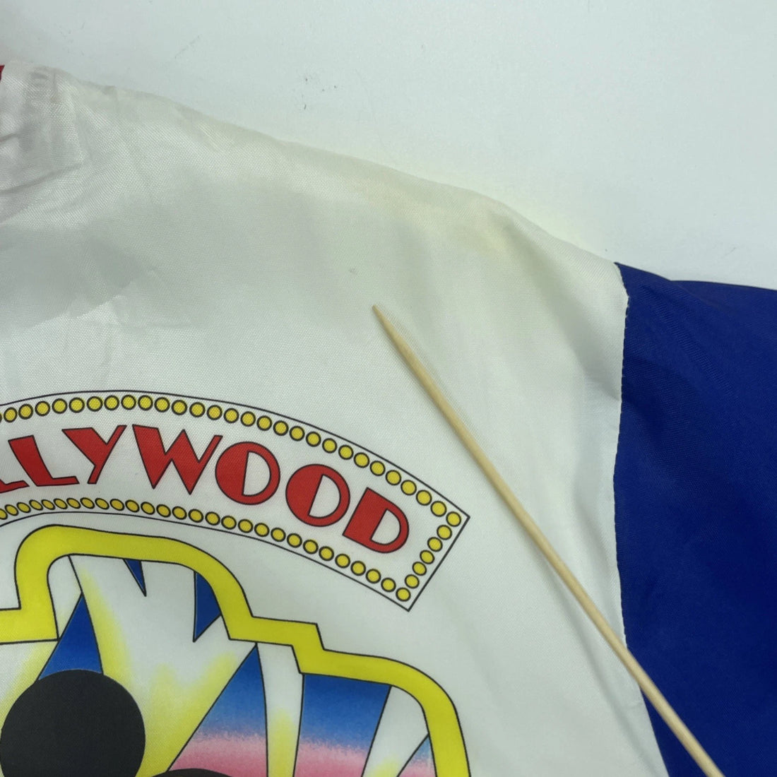 Vintage Mickey Mouse Hollywood Disney Chalk Line Jacket Large All Over Print