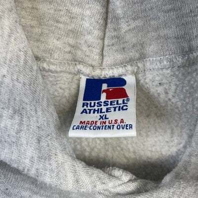 Vintage Russell Athletic Blank Sweatshirt Hoodie Size XL Gray 90s