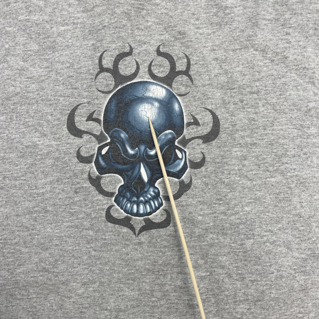 Vintage Skull Dragon T-Shirt Size XL Y2K