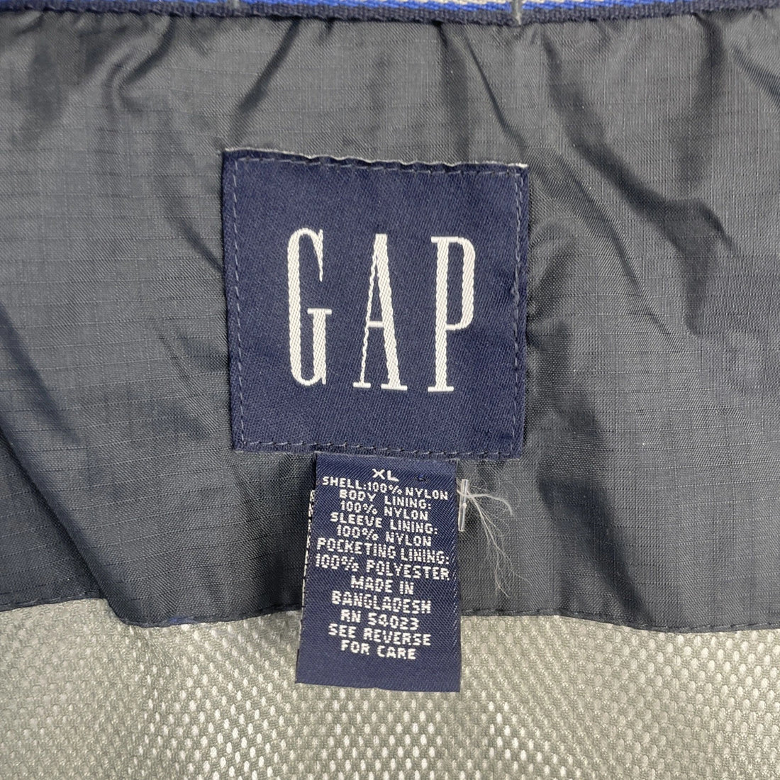 Vintage Gap Windbreaker Light Jacket Size XL Blue