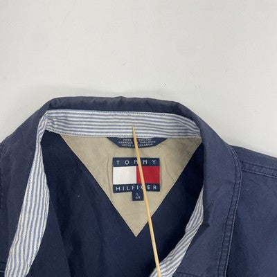 Vintage Tommy Hilfiger Bomber Jacket Size Large Blue