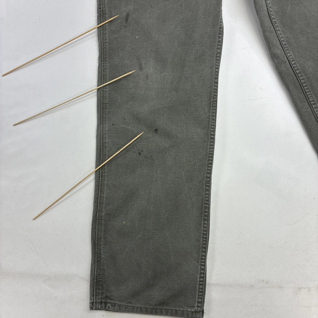 Carhartt Canvas Carpenter Work Pants Size 33 X 34 Green
