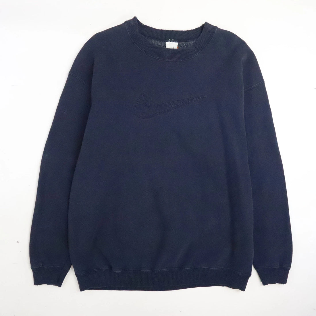Vintage Nike Big Swoosh Crewneck Sweatshirt Size XL Blue 90s