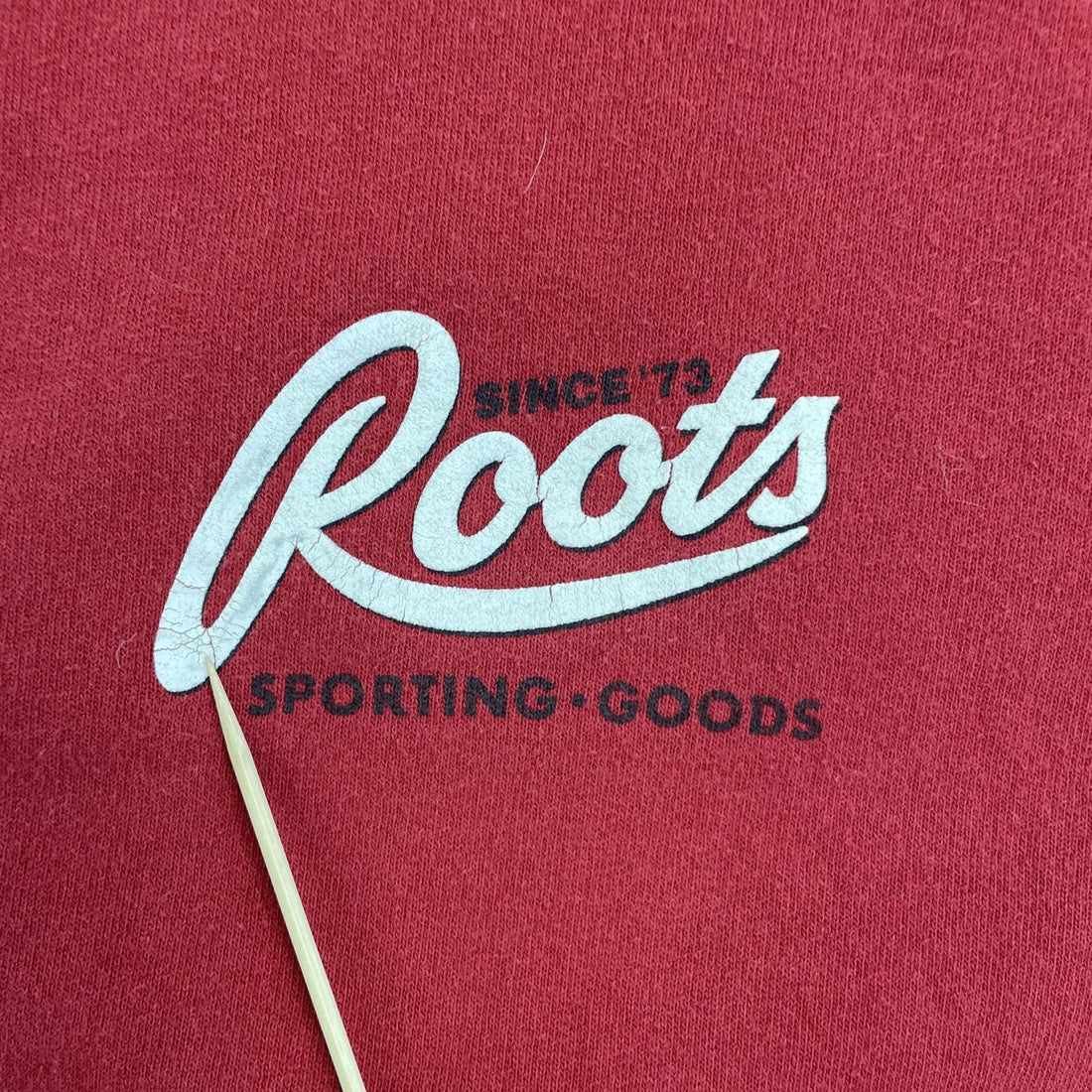 Vintage Roots Canada 1/4 Zip Pullover Sweatshirt Size Large Red