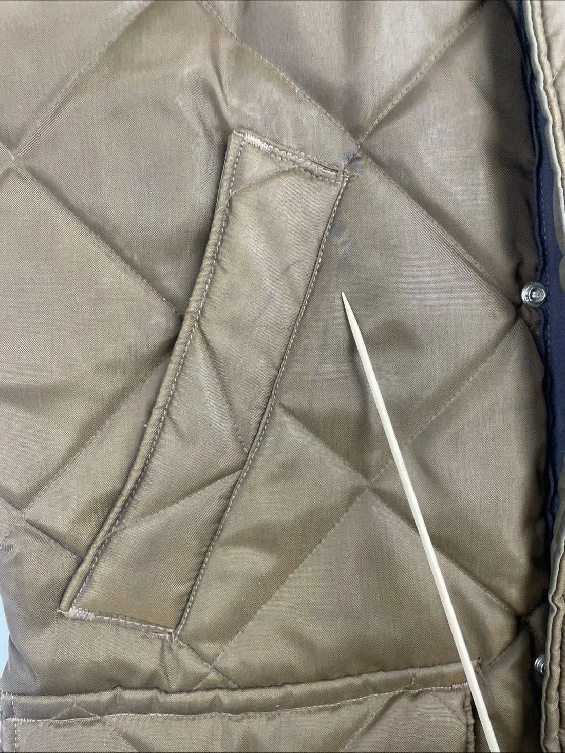 Vintage Walls Blizzard-Pruf Quilted Coat Jacket Size Medium Tall Brown