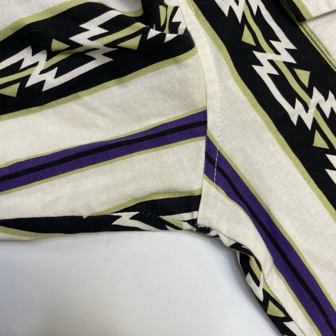 Vintage Roper Western Pearl Snap Shirt Size Large Tall Aztec Ranch