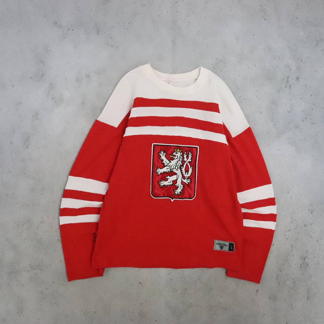 Vintage Czech Republic Hockey Jersey Size Large