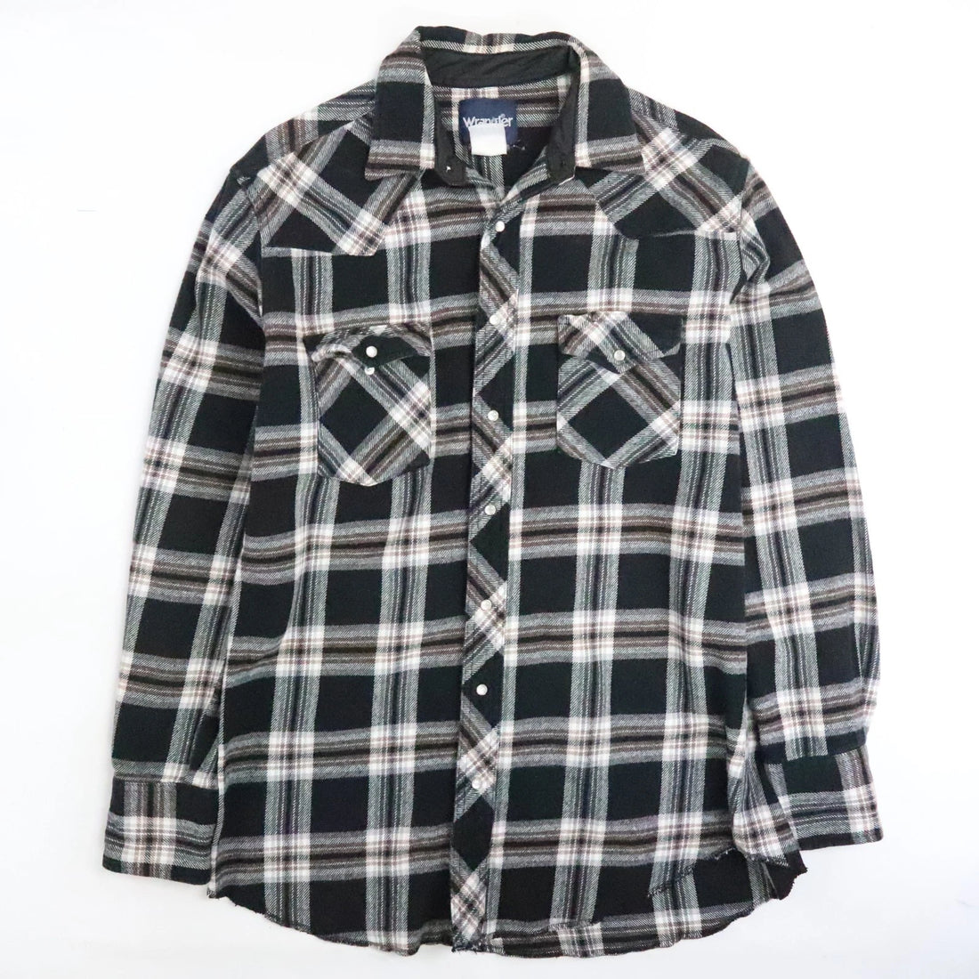 Wrangler Western Pearl Snap Shirt Size Large Plaid