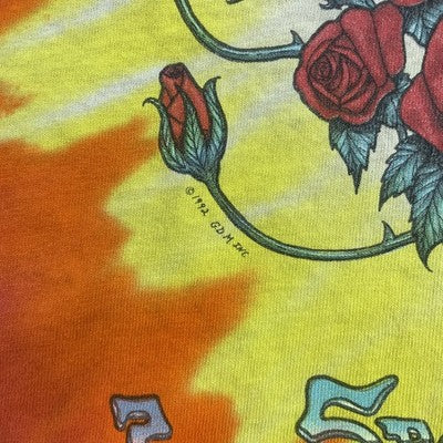 Vintage Grateful Dead Space Your Face Liquid Blue Tie Dye T-Shirt 2XL 1992 90s