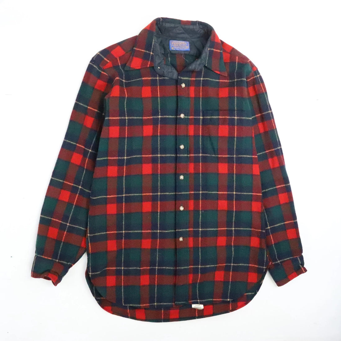Vintage Pendleton Wool Lodge Button Up Shirt Size Medium Plaid