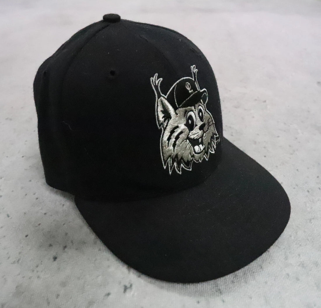 Vintage Ottawa Lynx New Era Wool Fitted Hat Size 7 MiLB
