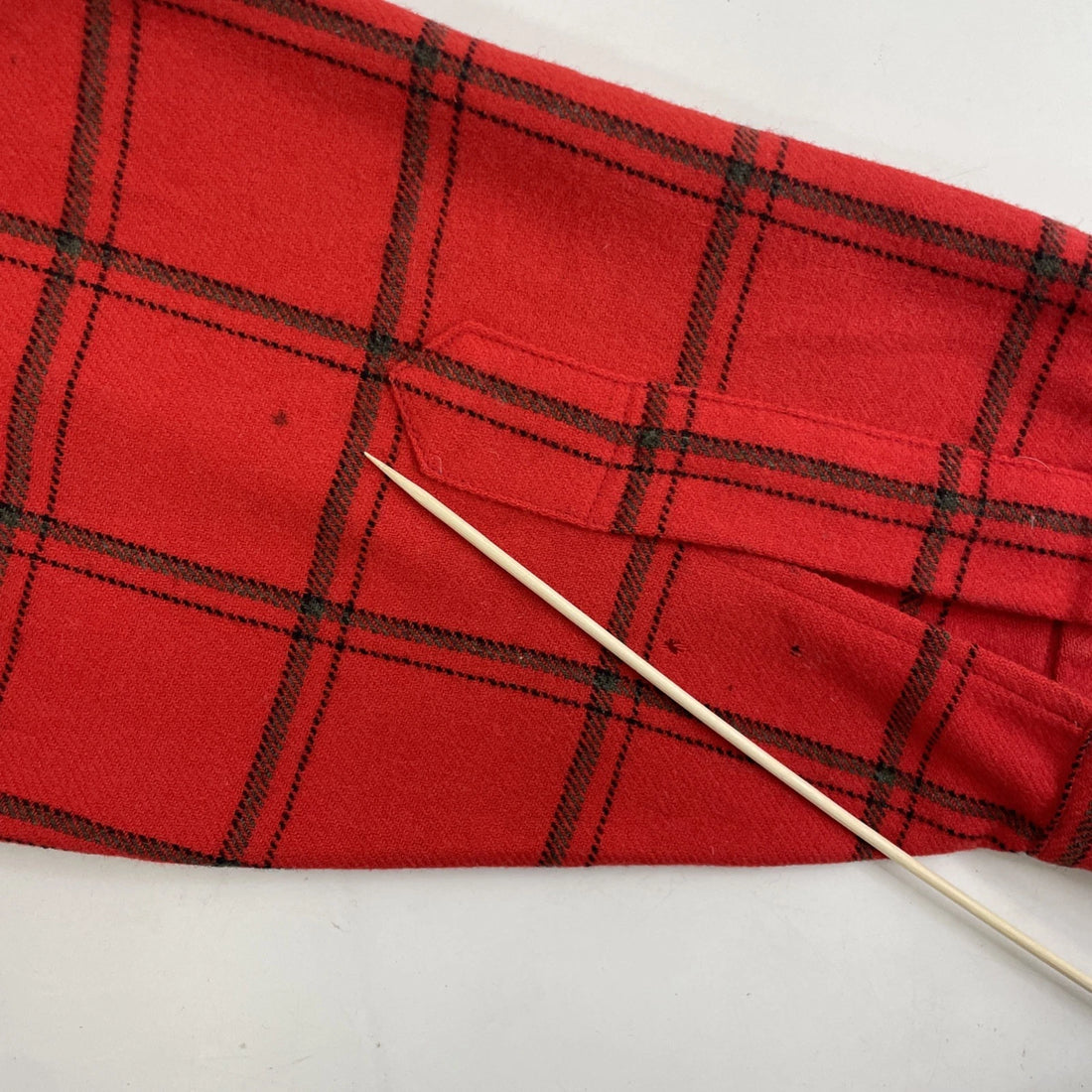 Vintage Pendleton Wool Fireside Button Up Shirt Size Large Red Plaid