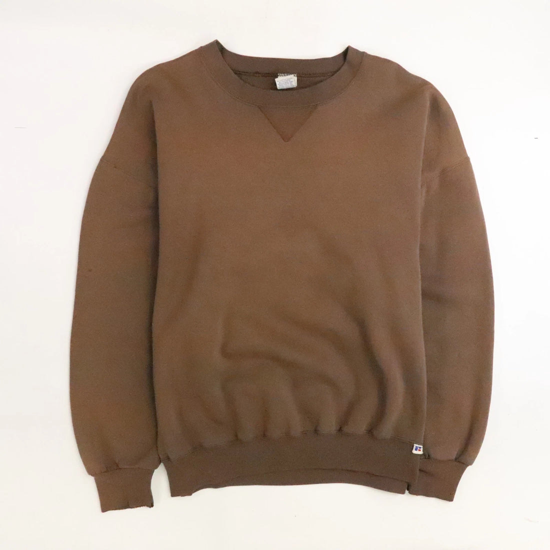 Vintage Russell Athletic Blank Crewneck Sweatshirt Size 2XL Brown
