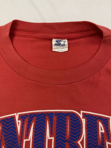 Vintage Montreal Canadiens Starter T-Shirt Size XL Red 90s NHL