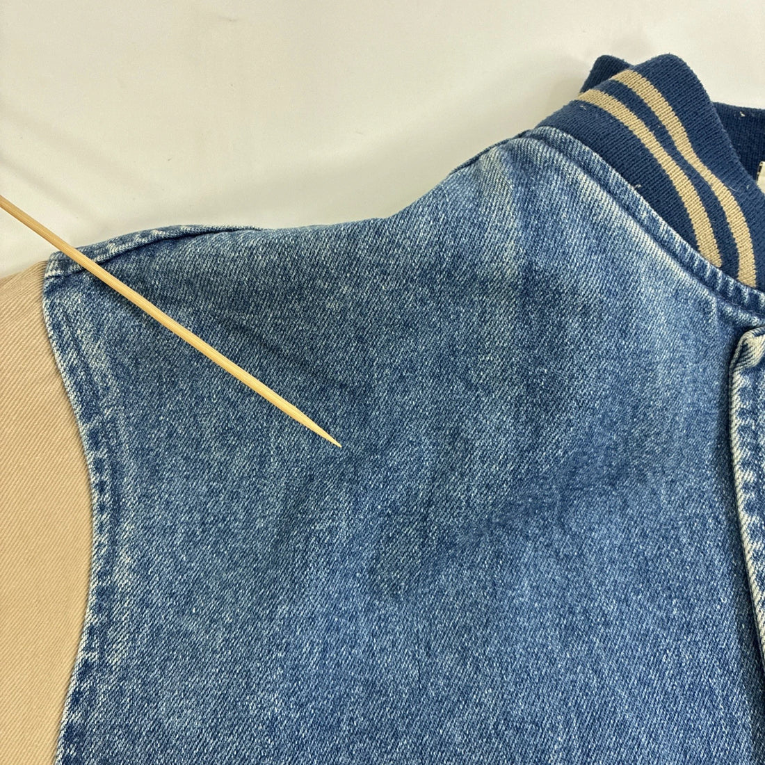 Vintage Haagen Dasz Denim Bomber Jacket Size Medium
