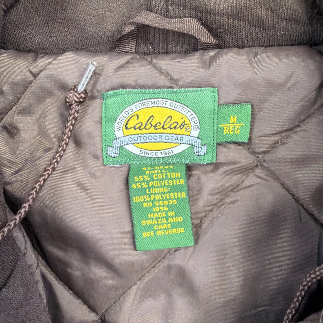 Vintage Cabela's Advantage Timber Camo Hunting Bomber Jacket Size Medium