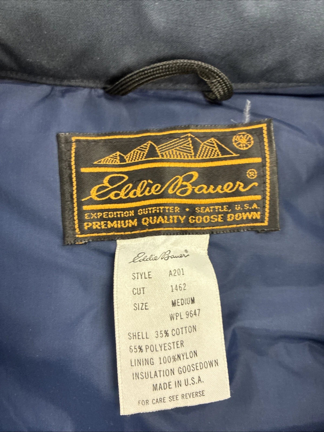Vintage Eddie Bauer Kara Koram Quilted Parka Coat Jacket Medium