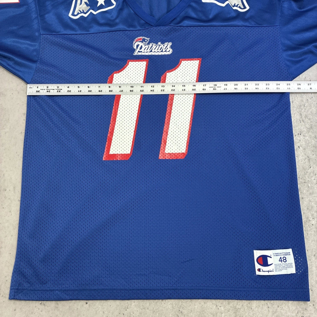 Vintage New England Patriots Drew Bledsoe Champion Jersey Size XL 48 NFL