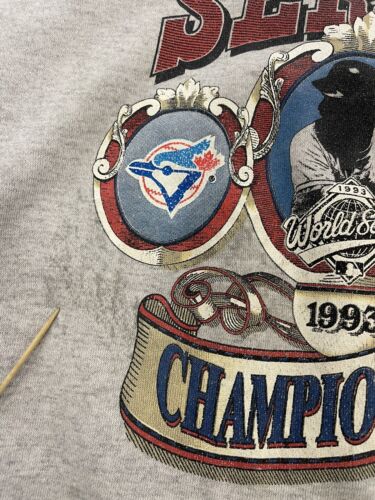 Vintage Toronto Blue Jays World Series Crewneck Sweatshirt Medium 1993 90s MLB