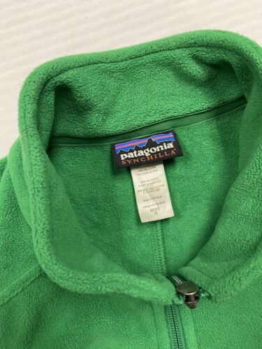 Vintage Patagonia Synchilla Fleece Jacket Size Medium Green Full Zip –  Throwback Vault