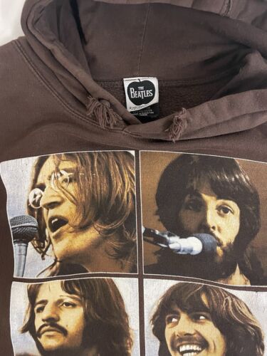 Vintage The Beatles Let It Be Sweatshirt Hoodie Size Large 2005