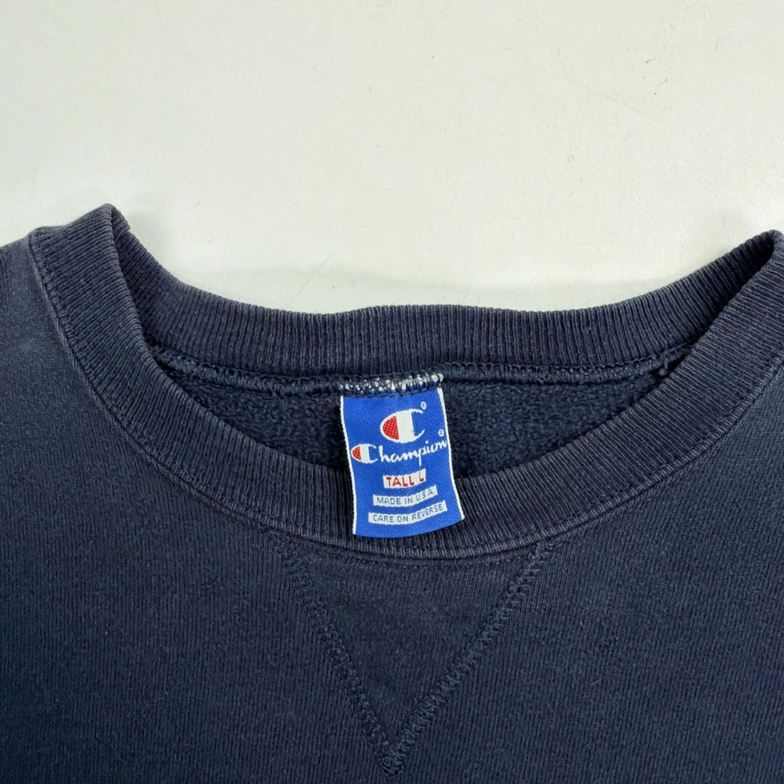 Vintage Champion Crewneck Sweatshirt Size Tall Large Blue 80s