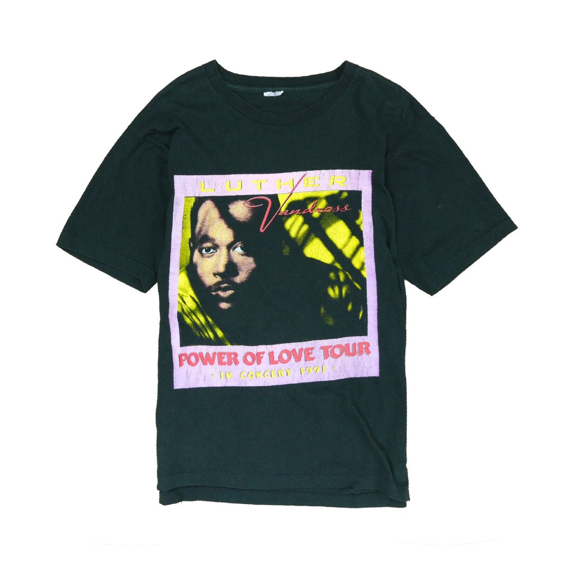 Vintage Luther Vandross Power Of Love Tour T-Shirt Medium Soul Music 1991 90s