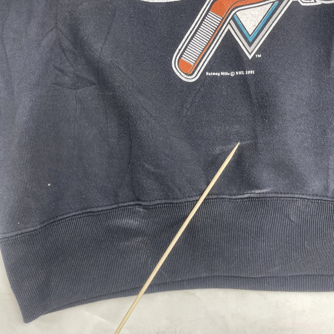 Vintage San Jose Sharks Nutmeg Sweatshirt Crewneck Size Large 90s NHL