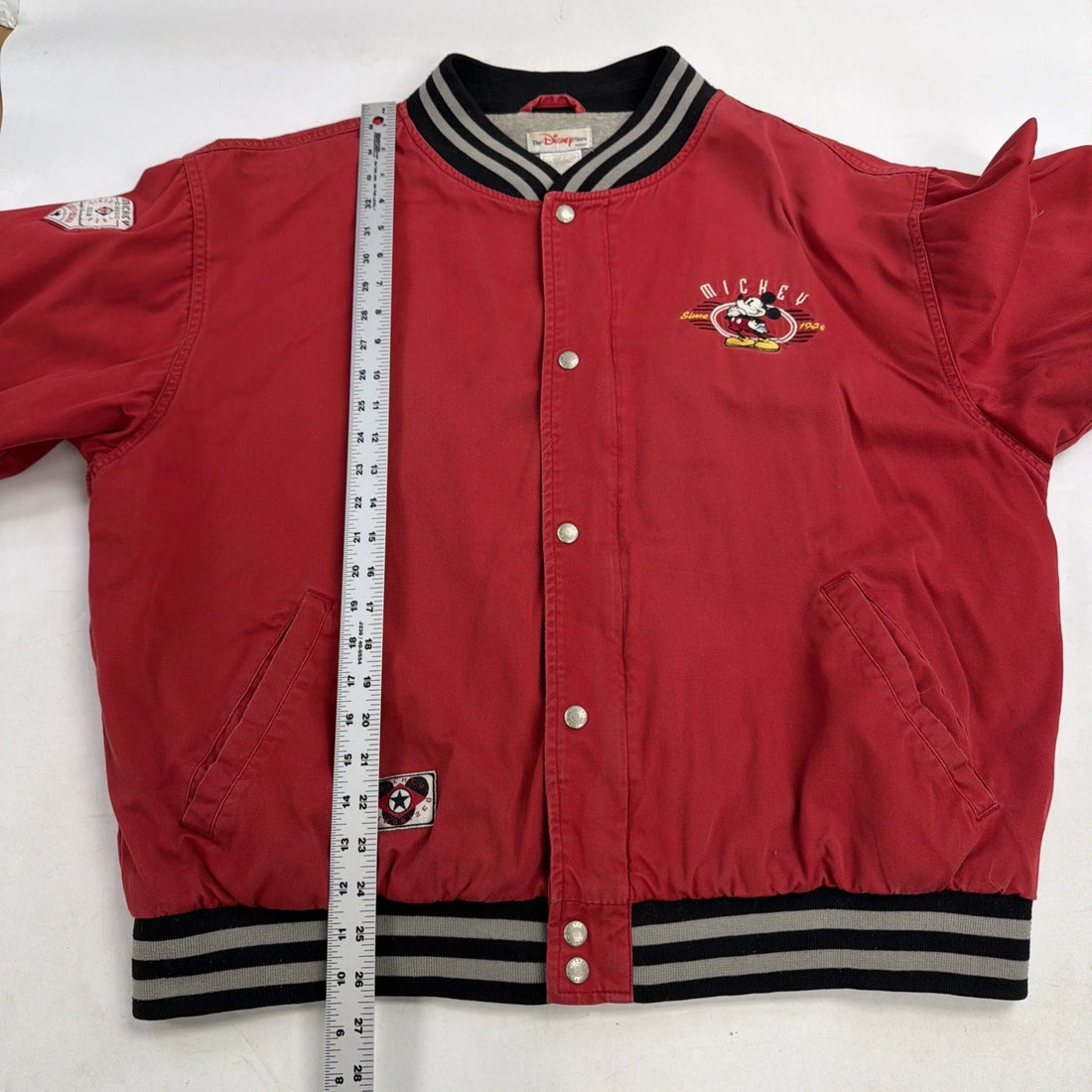Vintage Mickey Mouse Often Imitated Never Equaled Disney Bomber Jacket Size XL