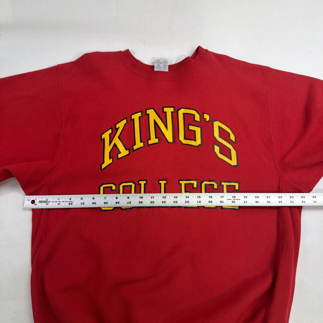 Vintage King's College Champion Reverse Weave Crewneck Sweatshirt XL 90s