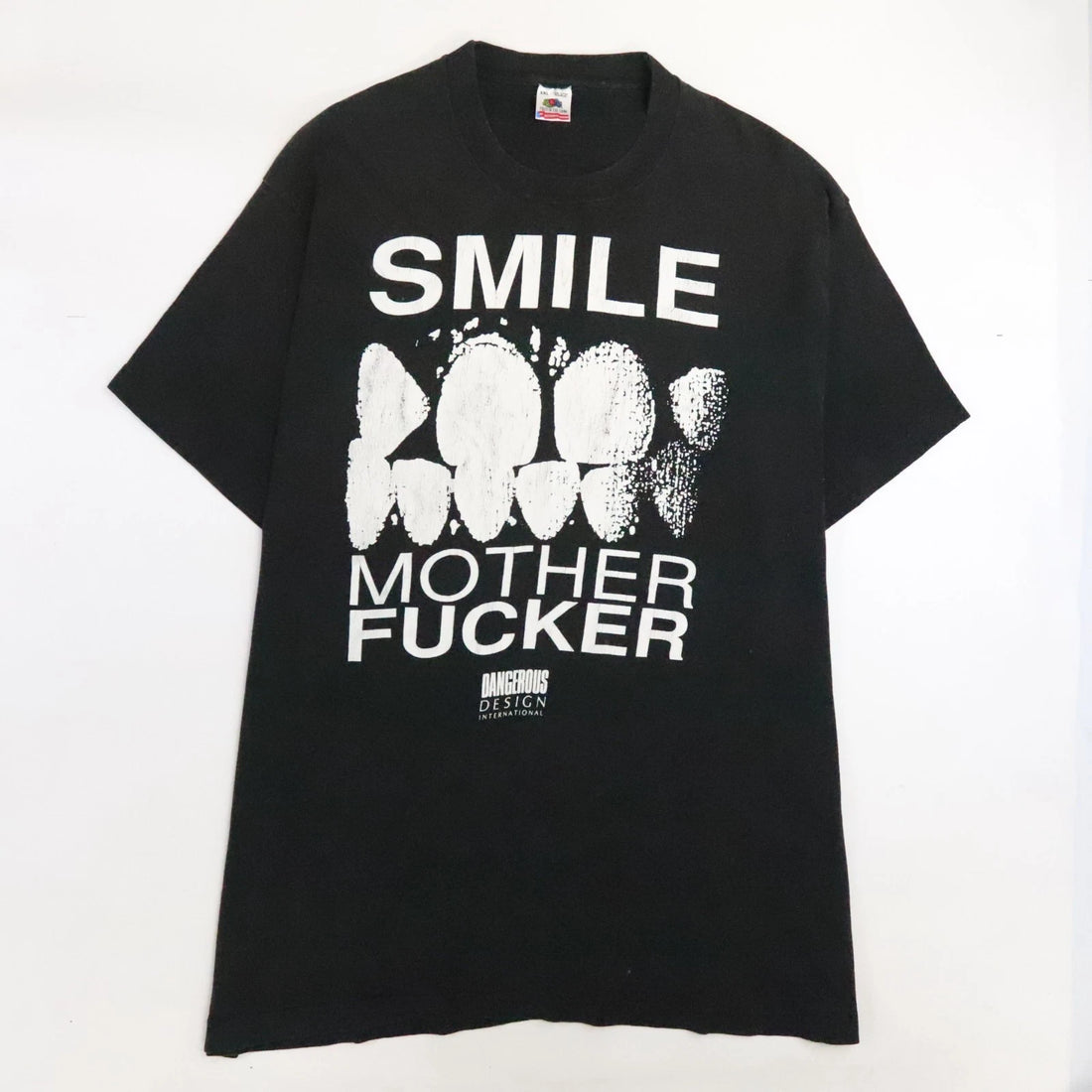 Vintage Smile Mother F*cker T-Shirt Size 2XL 90s