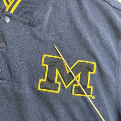 Vintage Michigan Wolverines Warm Up Basketball Shooting Jersey Size XL NCAA