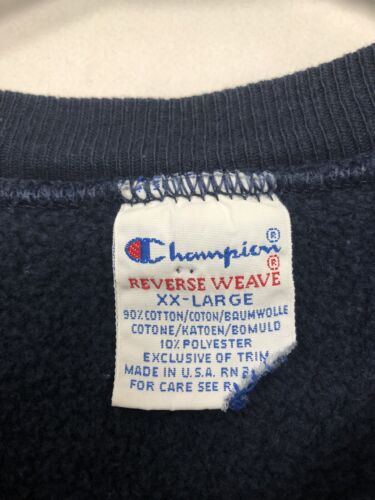 Vintage CSB Champion Reverse Weave Sweatshirt Crewneck Size 2XL