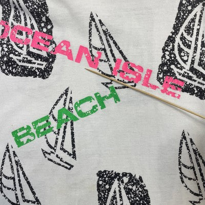 Vintage Ocean Isle Beach T-Shirt One Size All Over Print AOP 90s