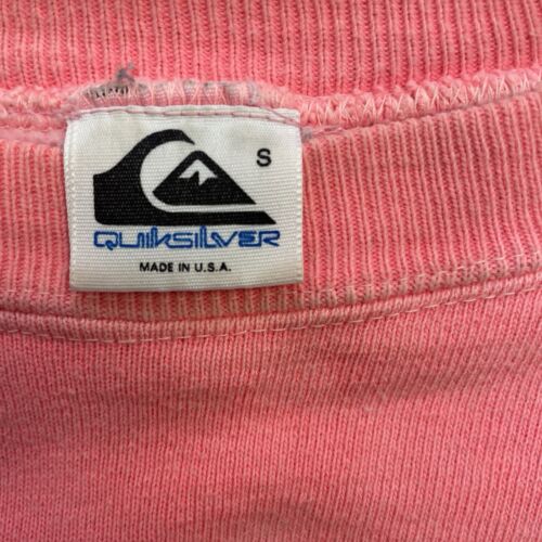 Vintage Quiksilver International Crewneck Sweatshirt Size Small Pink