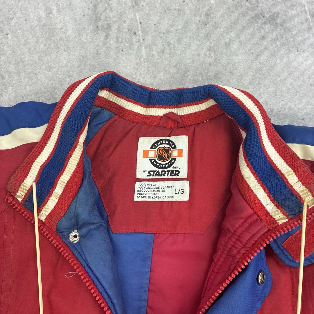 Vintage Montreal Canadiens Starter Puffer Jacket Size Large NHL
